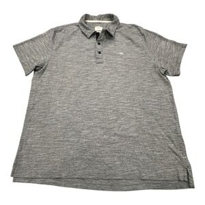 Rag Bone Polo Shirt Mens‎ XL Gray Standard Issue Short Sleeve Knit Heather